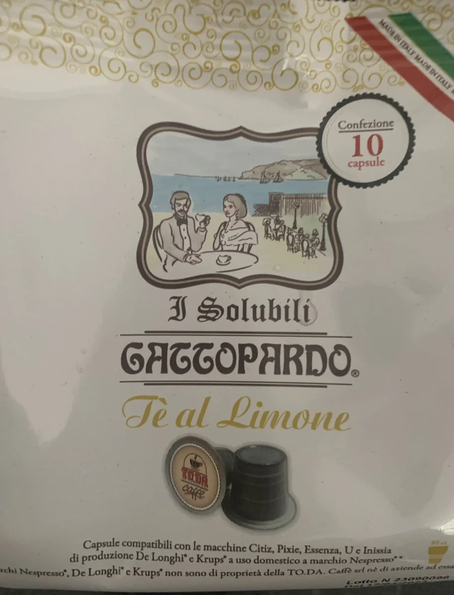 80 Capsule Solubili, al Tè al limone, compatibili Nespresso